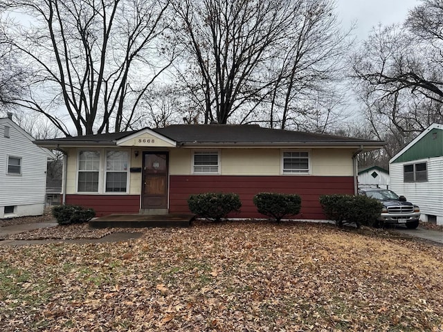 view of front of property