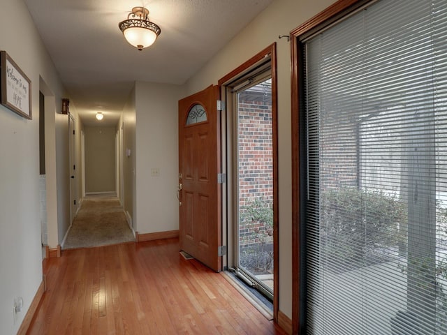 interior space with light wood-type flooring