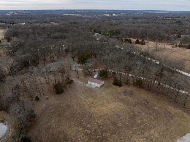 drone / aerial view with a rural view