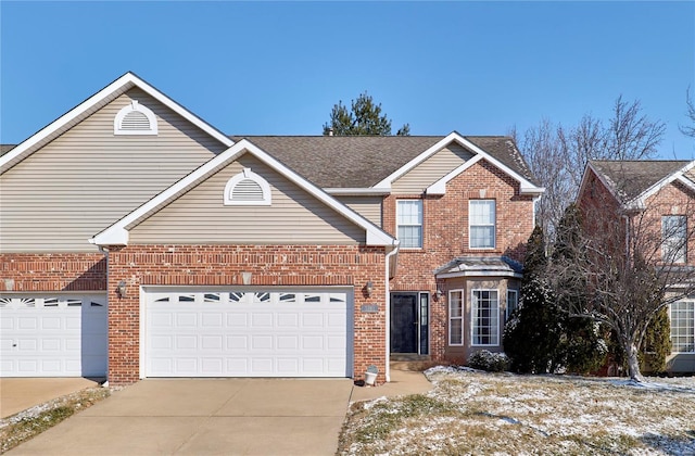 front facade featuring a garage