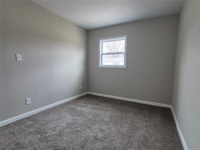 spare room featuring carpet