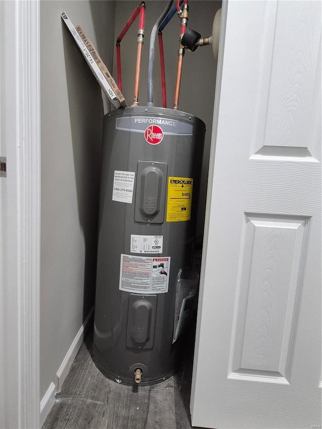 utilities featuring electric water heater