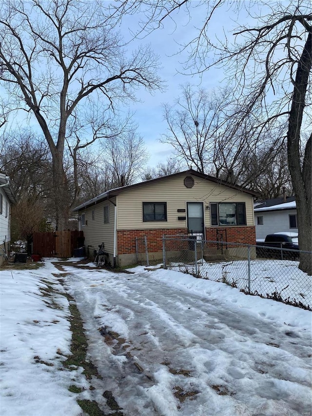 view of front of home