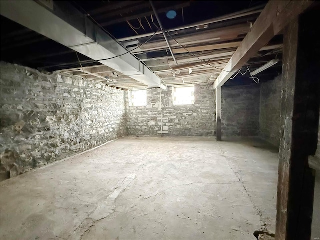 view of basement