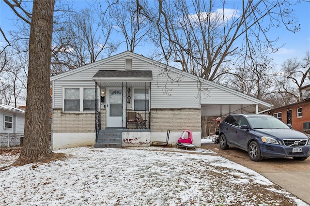 view of front of home