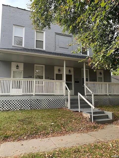 view of front of home with a porch