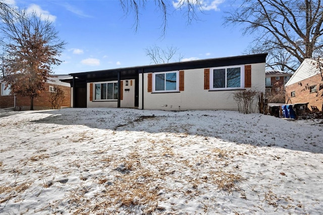 view of front of property with brick siding