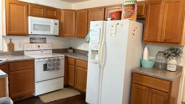 kitchen with white appliances