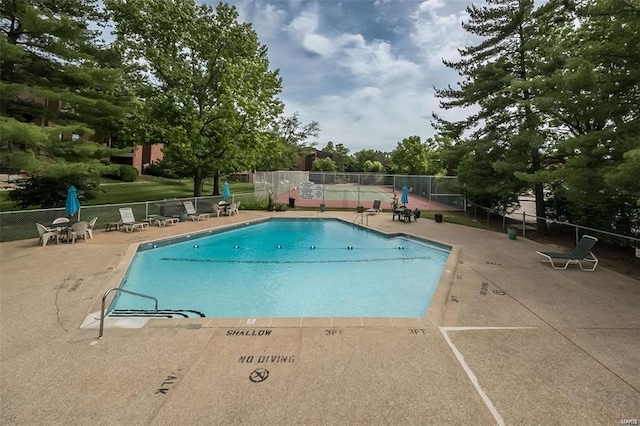 view of pool with a patio