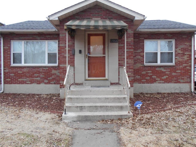 view of bungalow-style home