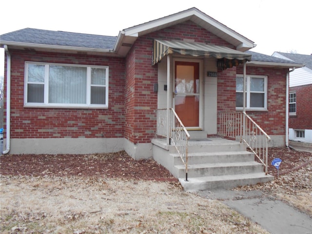 view of bungalow