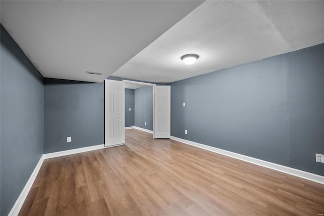 interior space with light wood-type flooring