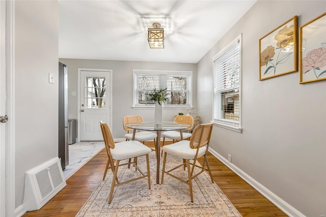 dining room featuring hardwood / wood-style floors