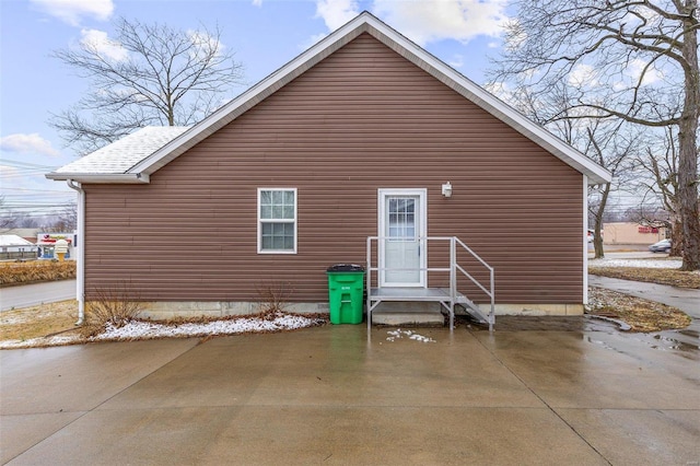 view of back of property