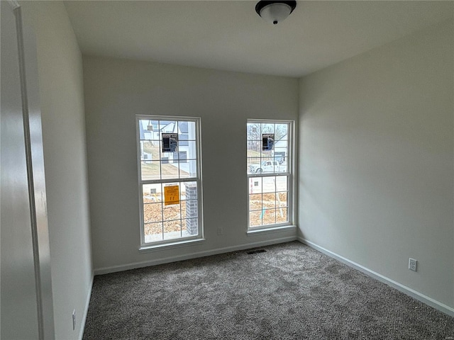 view of carpeted empty room