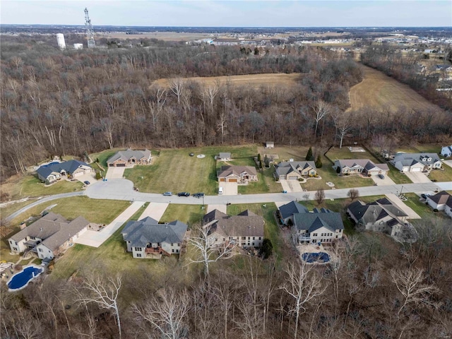 birds eye view of property