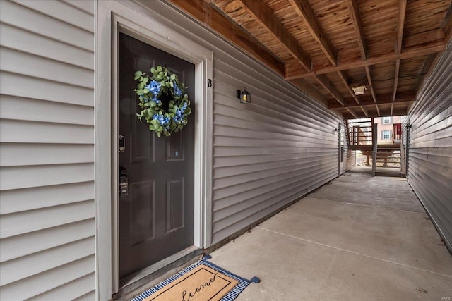 view of entrance to property