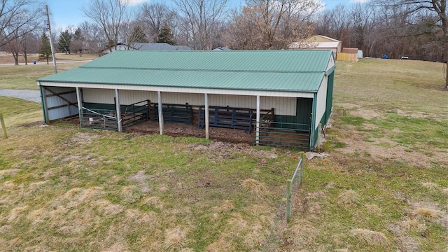 view of outbuilding featuring an exterior structure and an outdoor structure