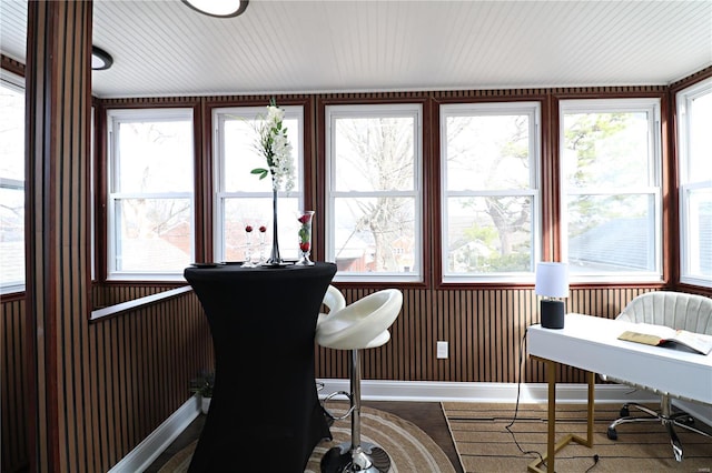 view of sunroom / solarium