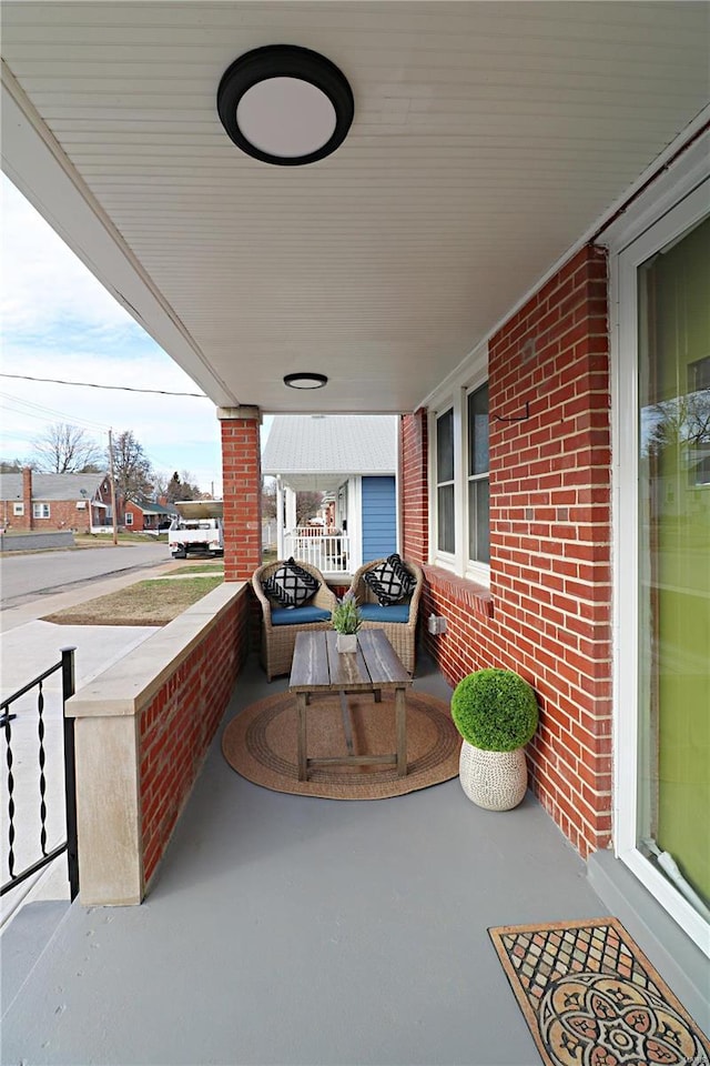 view of patio / terrace featuring a porch