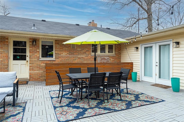 view of patio / terrace with french doors