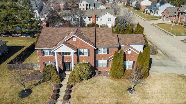 birds eye view of property