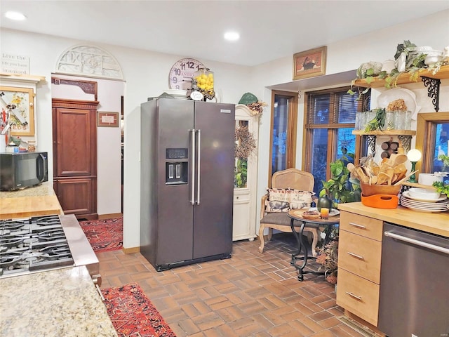 kitchen with stainless steel appliances