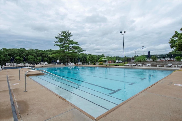 pool featuring a patio