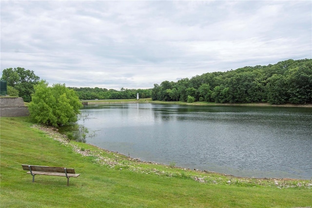 property view of water