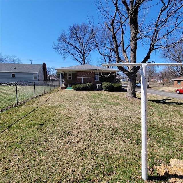 exterior space featuring fence