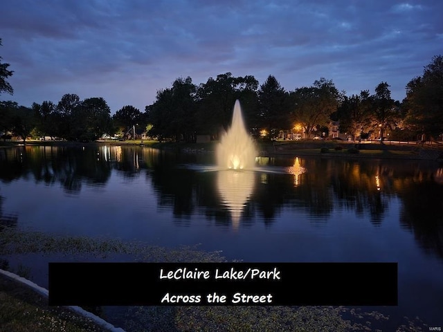 view of water feature