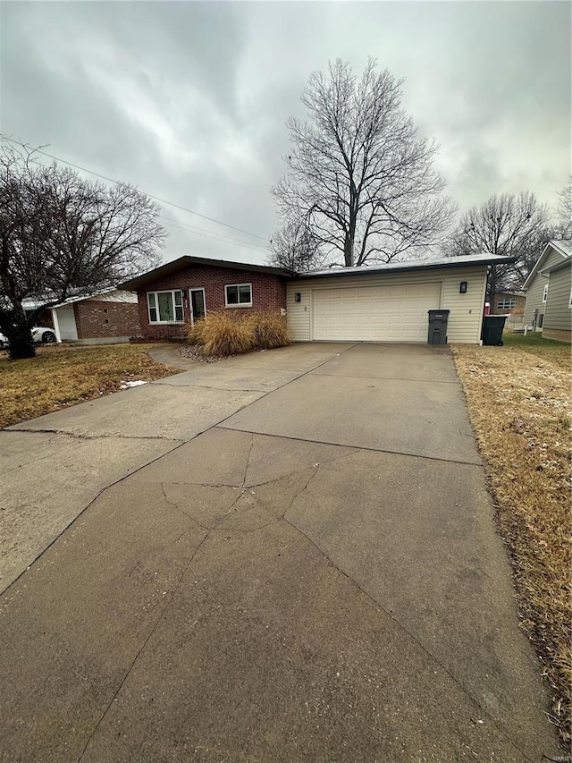 ranch-style house with a garage