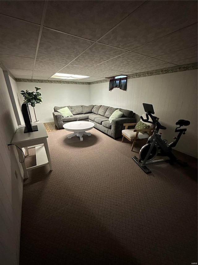 interior space with carpet flooring