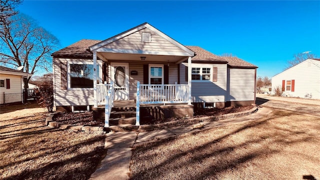 bungalow with a porch