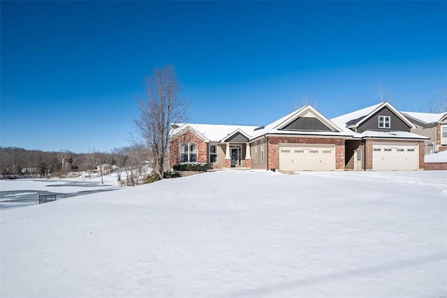 ranch-style home with brick siding