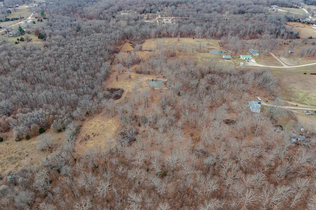 bird's eye view featuring a rural view