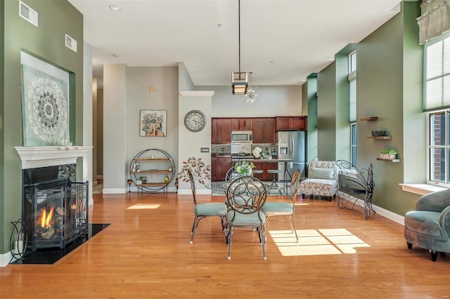 interior space featuring light hardwood / wood-style floors