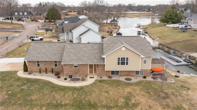 bird's eye view with a residential view