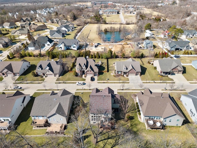 bird's eye view featuring a residential view