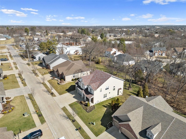 bird's eye view featuring a residential view