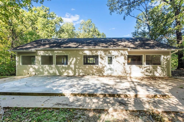 view of front of home with a patio