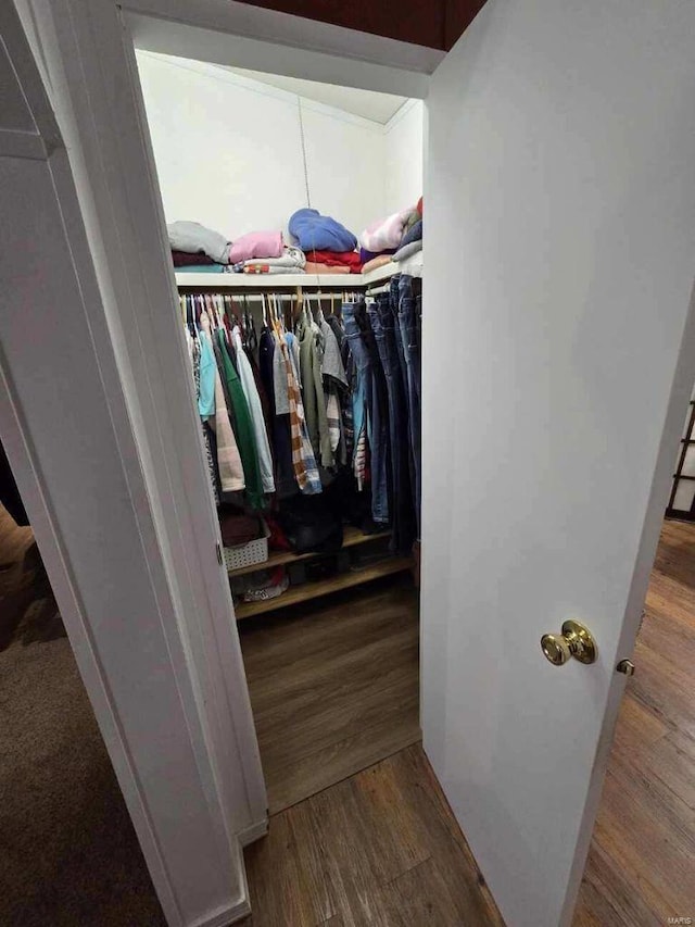 view of closet