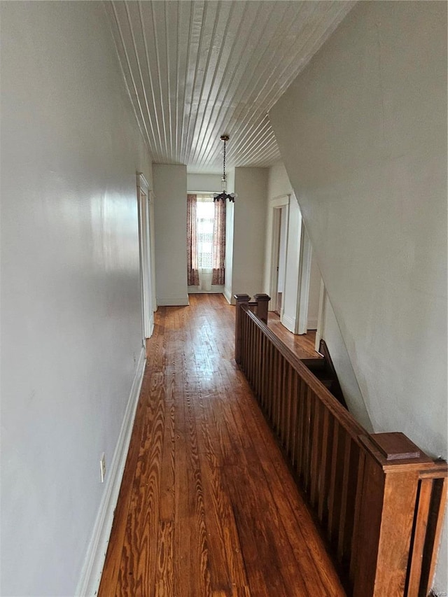 hall featuring hardwood / wood-style flooring