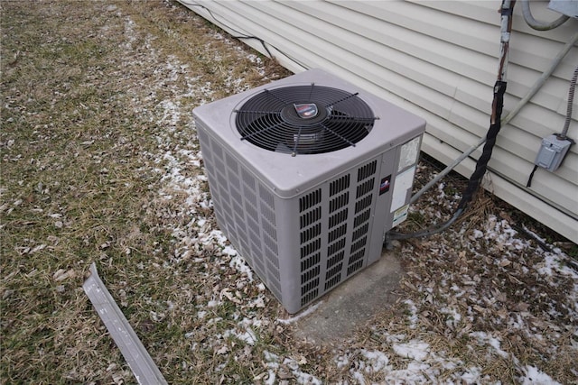 exterior details with central AC unit