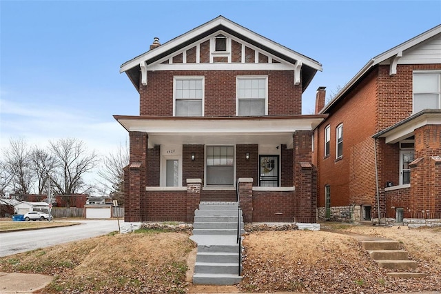 view of front of home featuring a porch