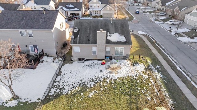 drone / aerial view featuring a residential view