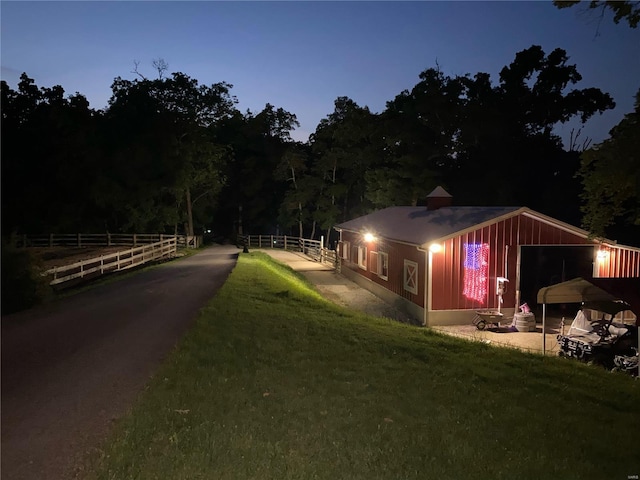 view of stable