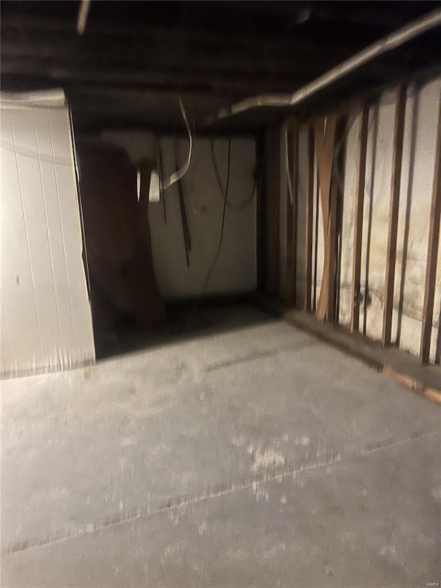 view of basement