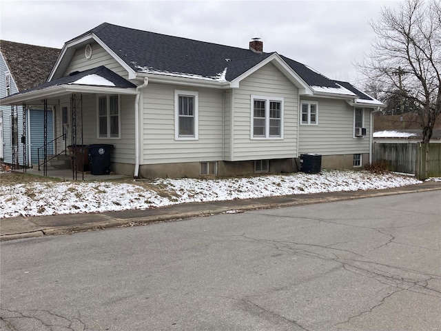 exterior space with central AC unit