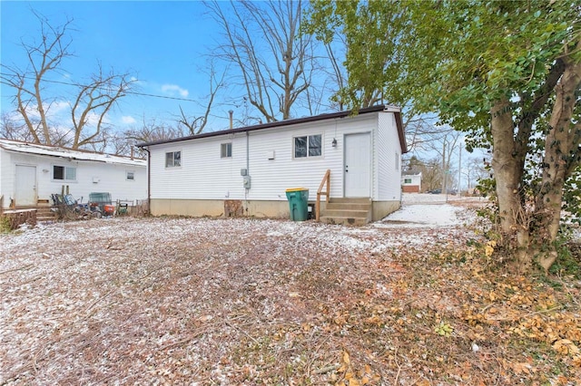 view of rear view of property